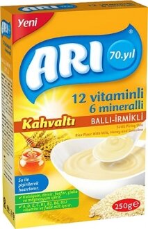 ARI 12 Vitaminli 6 Mineralli Ballı İrmikli Pirinçli 250 gr Kaşık Mama kullananlar yorumlar